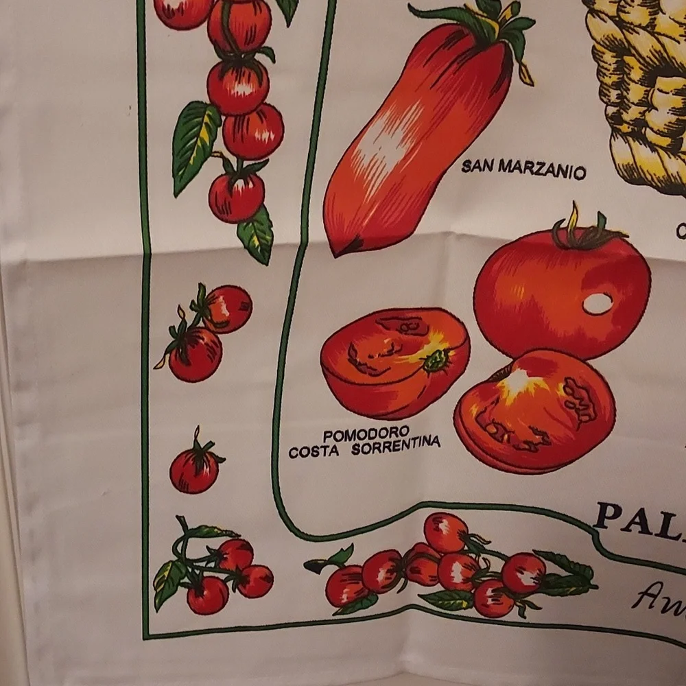 Italian Dish Towel Tea Towel Wall Hanging Caprese Tomato Theme